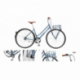 Велосипед Urban Classic F(Al 6061 колесо700с пер/зад покр35C 3 планетар. скорости  тормаза:U-Brake,зад ножной  ремен. передача рост до 175см  голубой) Forsage FB28004 25742