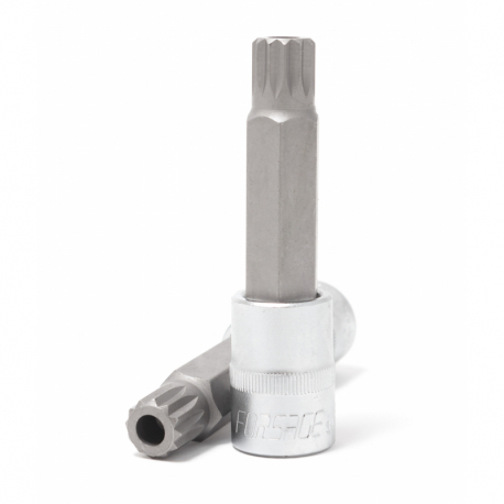 Головка бита SPLINE 12-лучевая M5 1/2" (L-100мм) Forsage F-34810005 46616