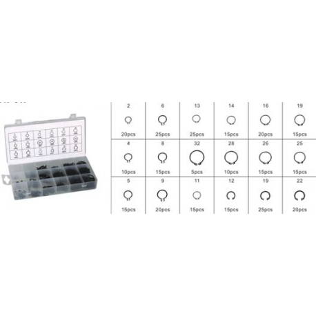 Стопорные кольца внутренние и внешние, 225 предметов  Forsage F-817 12685