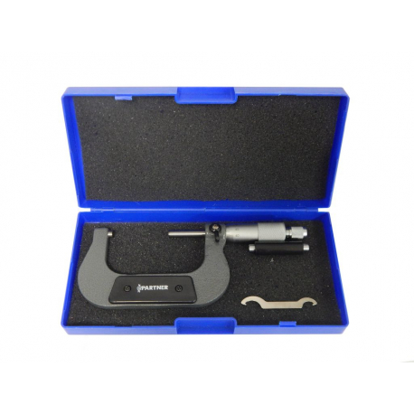 Микрометр (75-100мм, 0.01мм), в пластиковом футляре Partner PA-5096P9100 26619