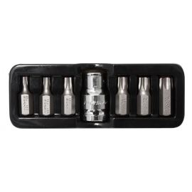 Набор бит TORX с битодержателем,7 предметов 1/2"(L:30мм Т25,Т30,Т40,Т45,Т50,Т55), в ложементе Forsage F-4074 27202