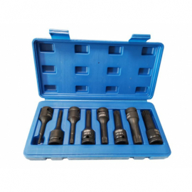 Набор головок-бит SPLINE ударных 8 предметов ,1/2"(M5, M6, M8, M10, M12, M14, M16, M18), в кейсе FORCEKRAFT FK-40811MPB 27086