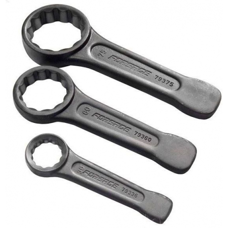 Ключ накидной ударный односторонний 90мм (L-370мм) Forsage F-79390 3233