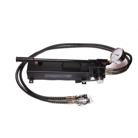 Насос гидравлический ручной с манометром(20-700bar,емкость масла-3.5л, длина-710мм,ширина-150мм,высота-275мм) FORCEKRAFT FK-B700S 27887