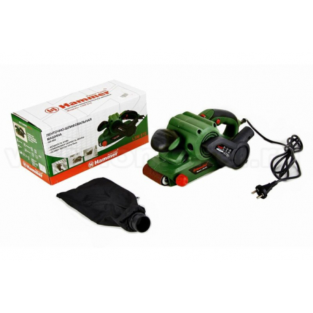 20211 Шлифмашина ленточная Hammer Flex LSM 810 810Вт, 200-380 м/мин, размер ленты 533х75мм+ шлиф. лента Hammer LSM 810 27791
