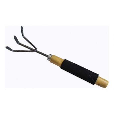 Рыхлитель для почвы  с деревянной рукояткой(3-зуб.,L-300мм) WMC TOOLS TG2104020-C 50046
