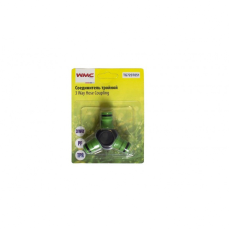 Фитинг Y-образный для шлангов 16мм, в блистере WMC TOOLS TG7207051 48857