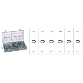 Хомуты монтажные с винтом, 26 предметов  Forsage F-838 12708