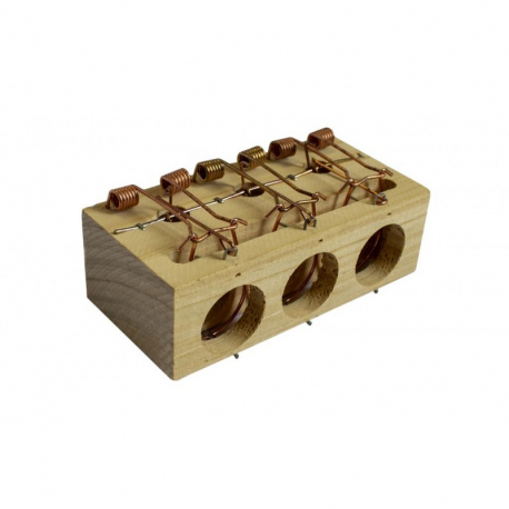 Мышеловка деревянная тройная WMC TOOLS TG8002092 48891