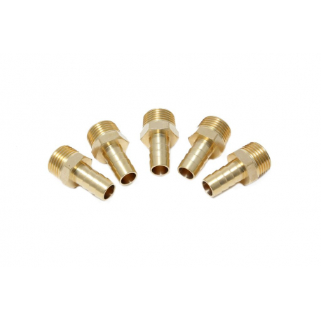 Штуцер пневматический наруж. резьба  1/2"- "елочка" 8мм, к-т 5шт. Forsage F-MH08/05K 26091