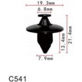 Клипса для крепления внутренней обшивки а/м Субару пластиковая (100шт/уп.) Forsage клипса C0541(Subaru) 14314